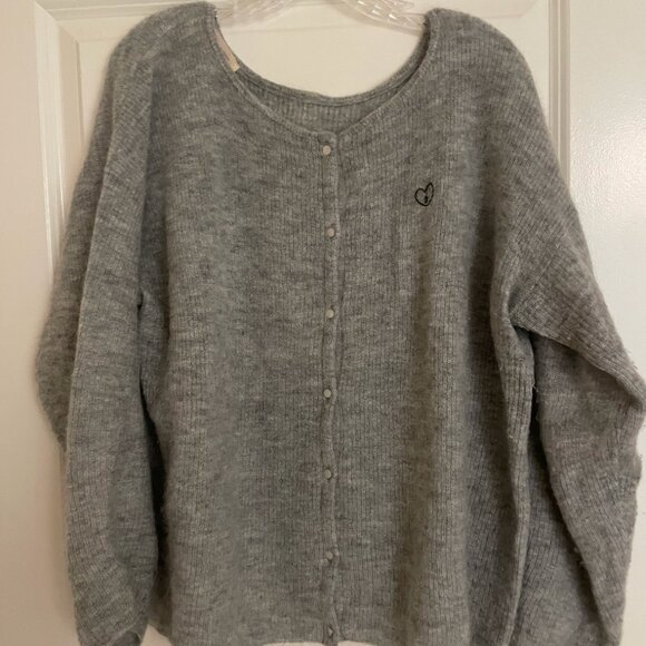 Sezane Gaspard Cardigan in Grey - Picture 3 of 5